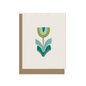 Abstract Tulip Blank Card