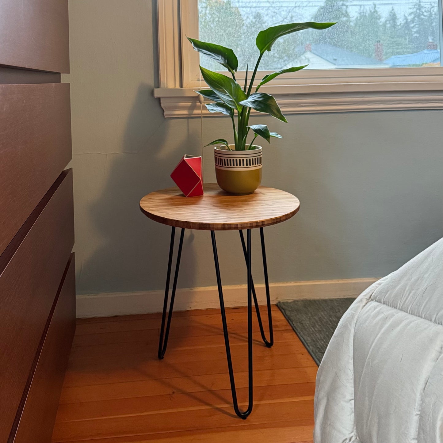 Bamboo side table