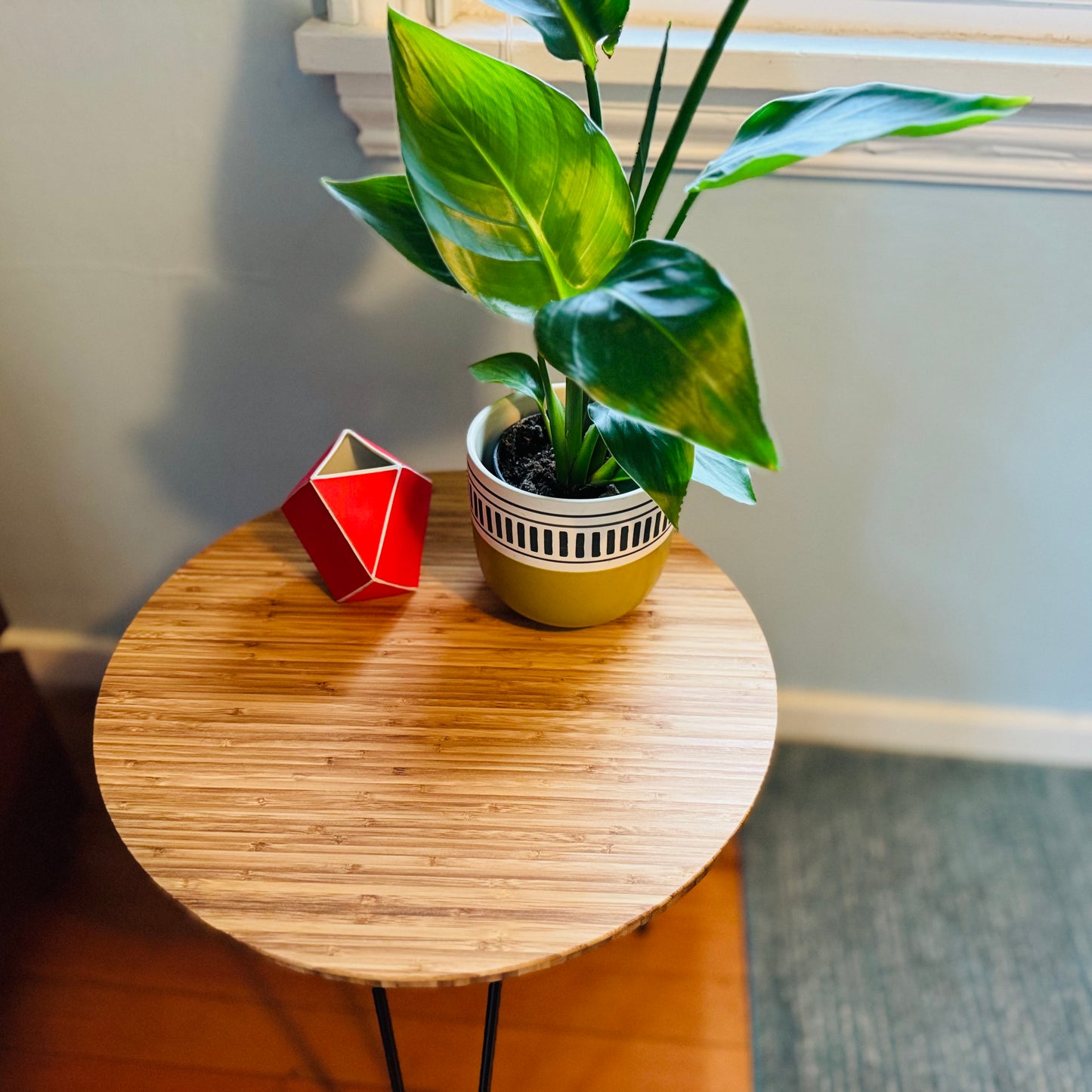 Bamboo side table