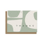 Thanks Modern Composition - Blank Greeting Card