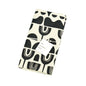 Repeating Abstract Floral - Black Printed Natural Tea Towel